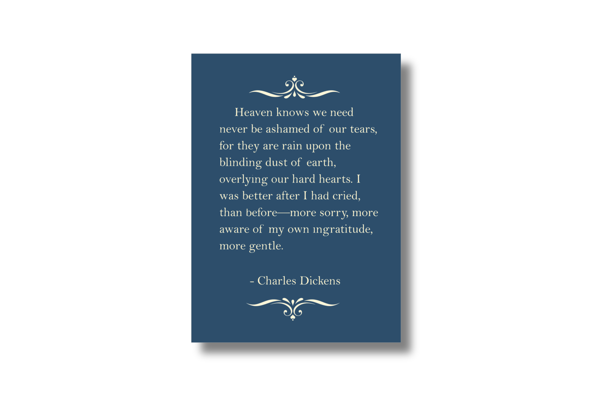 Charles Dickens Tears Quote