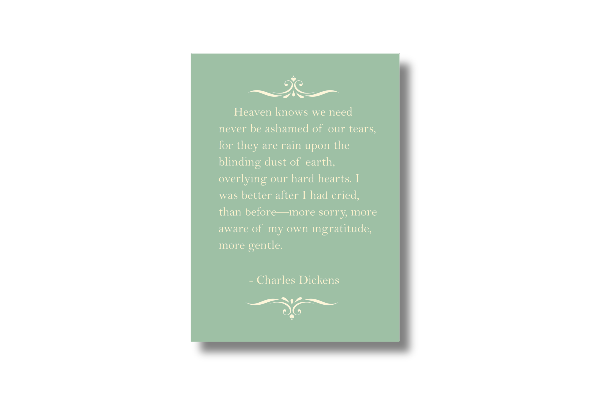Charles Dickens Tears Quote