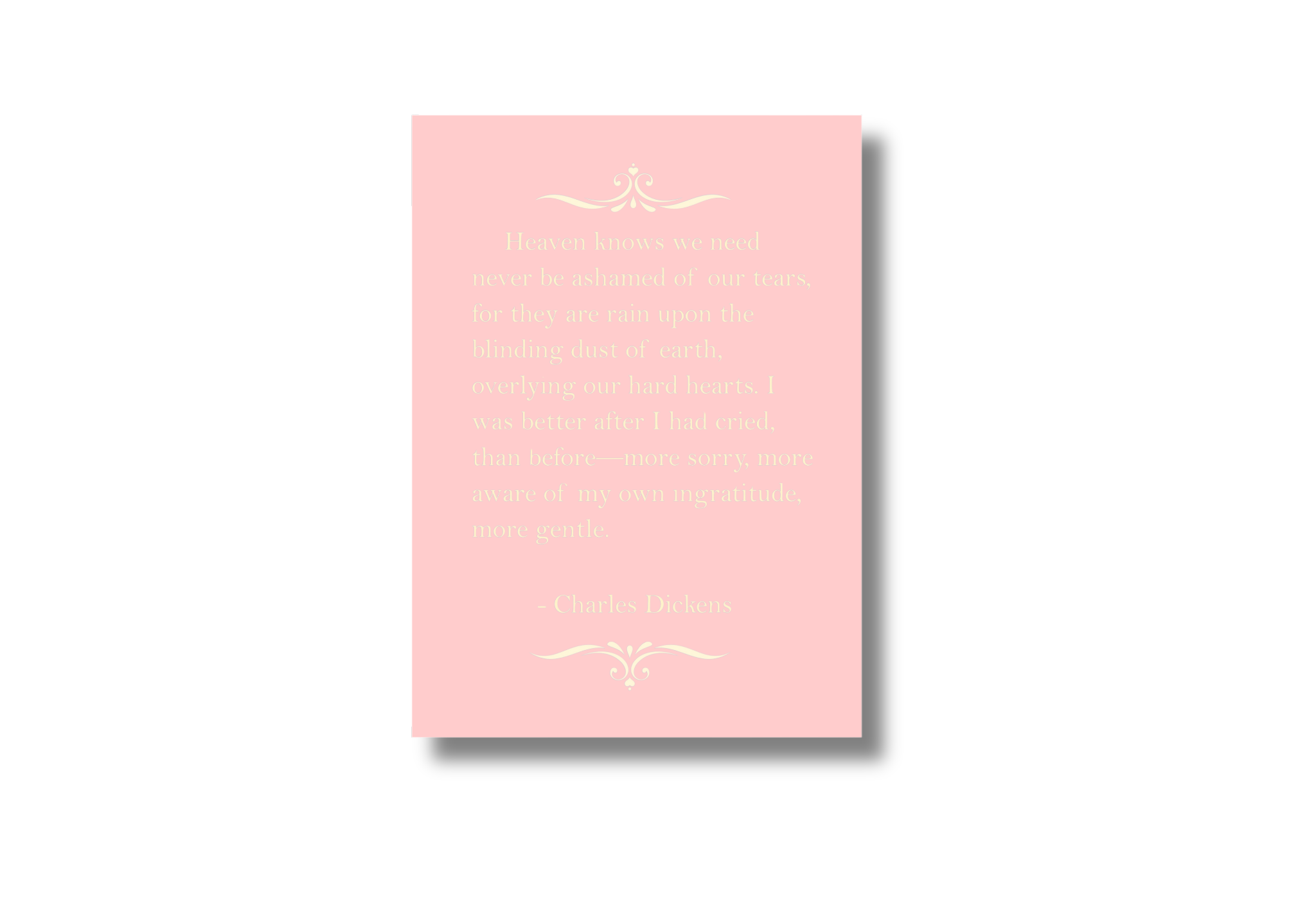 Charles Dickens Tears Quote