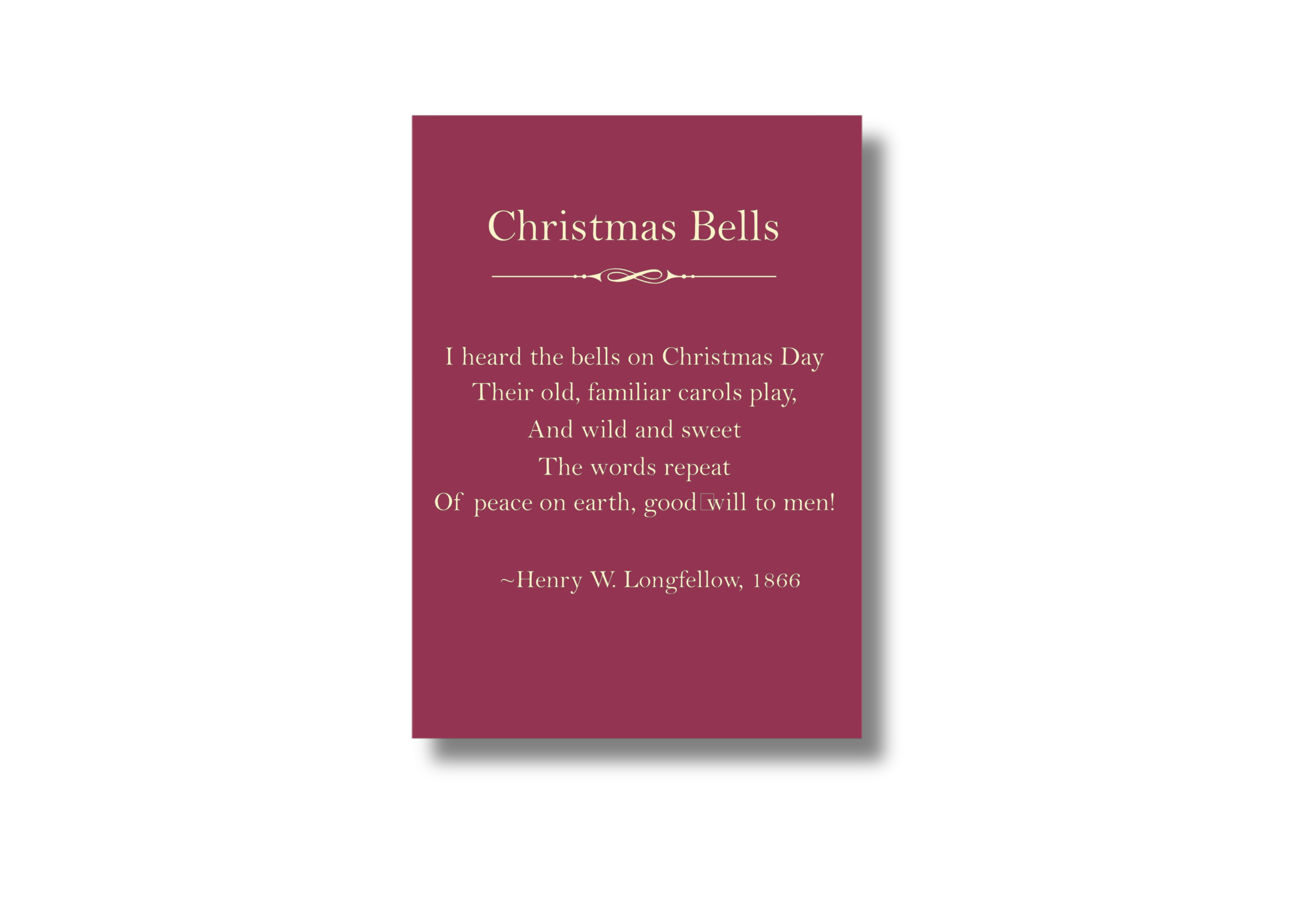 Christmas Bells Wadsworth Quote
