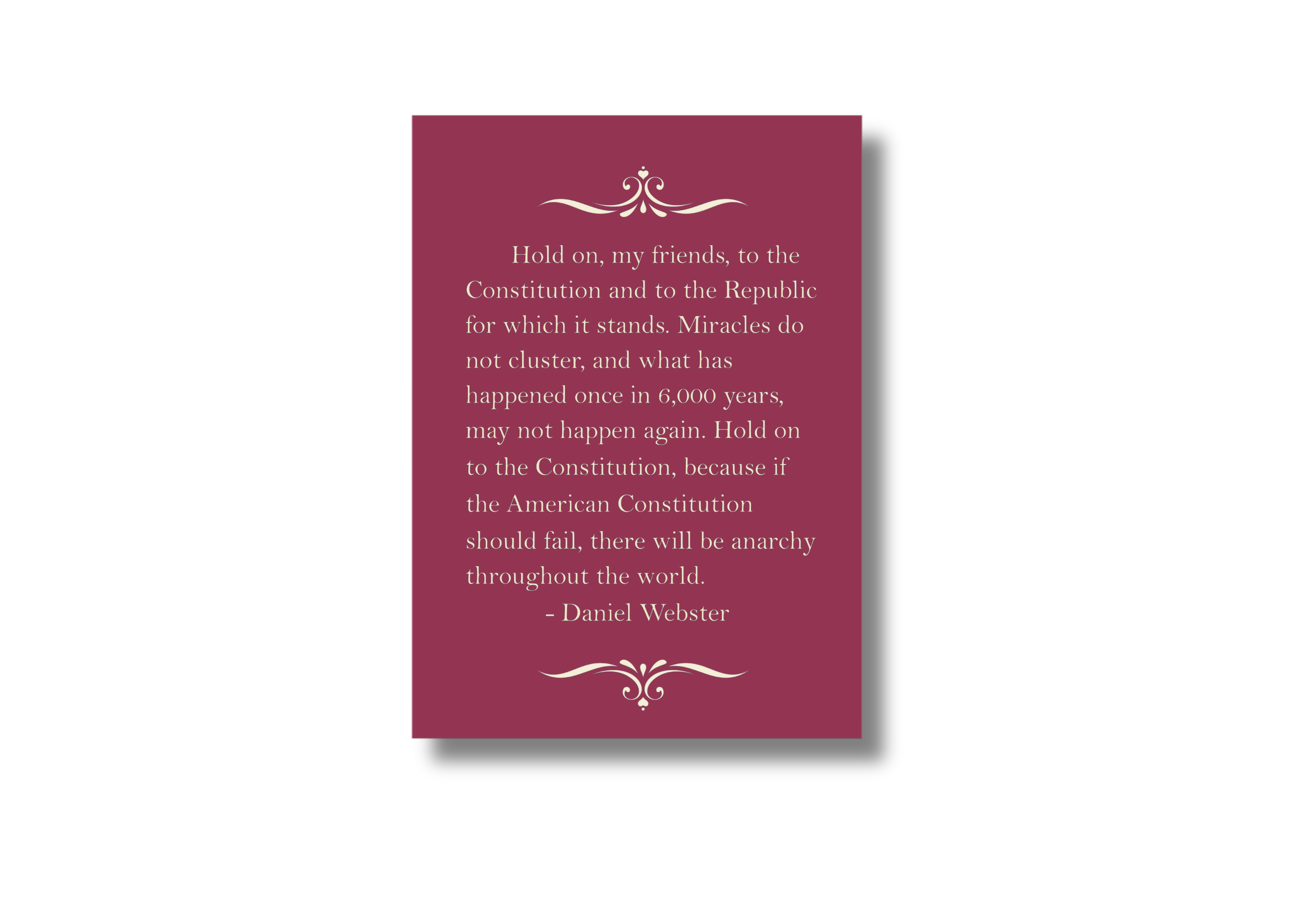 Daniel Webster Freedom Quote