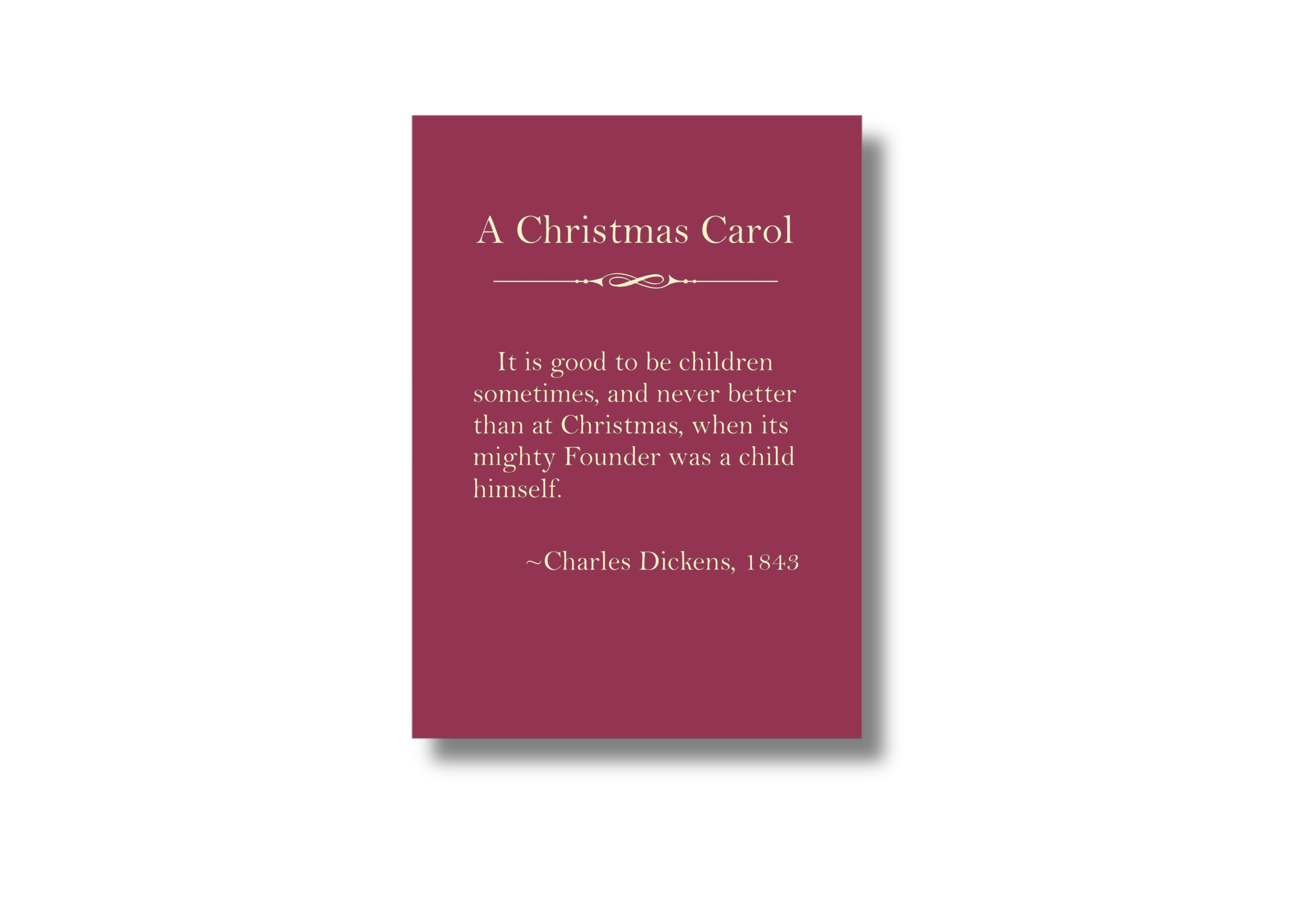 Charles Dickens A Christmas Carol Quote