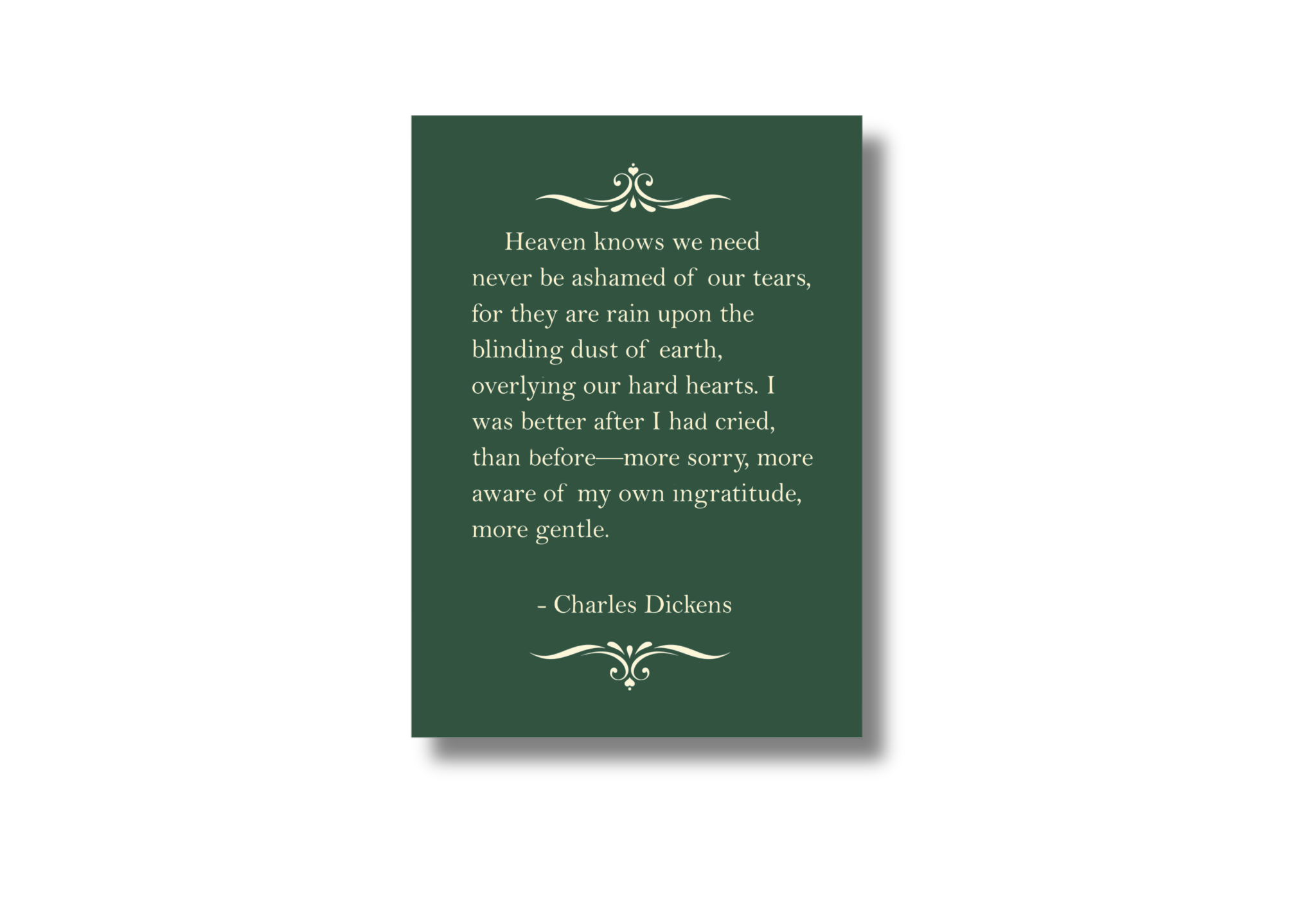 Charles Dickens Tears Quote