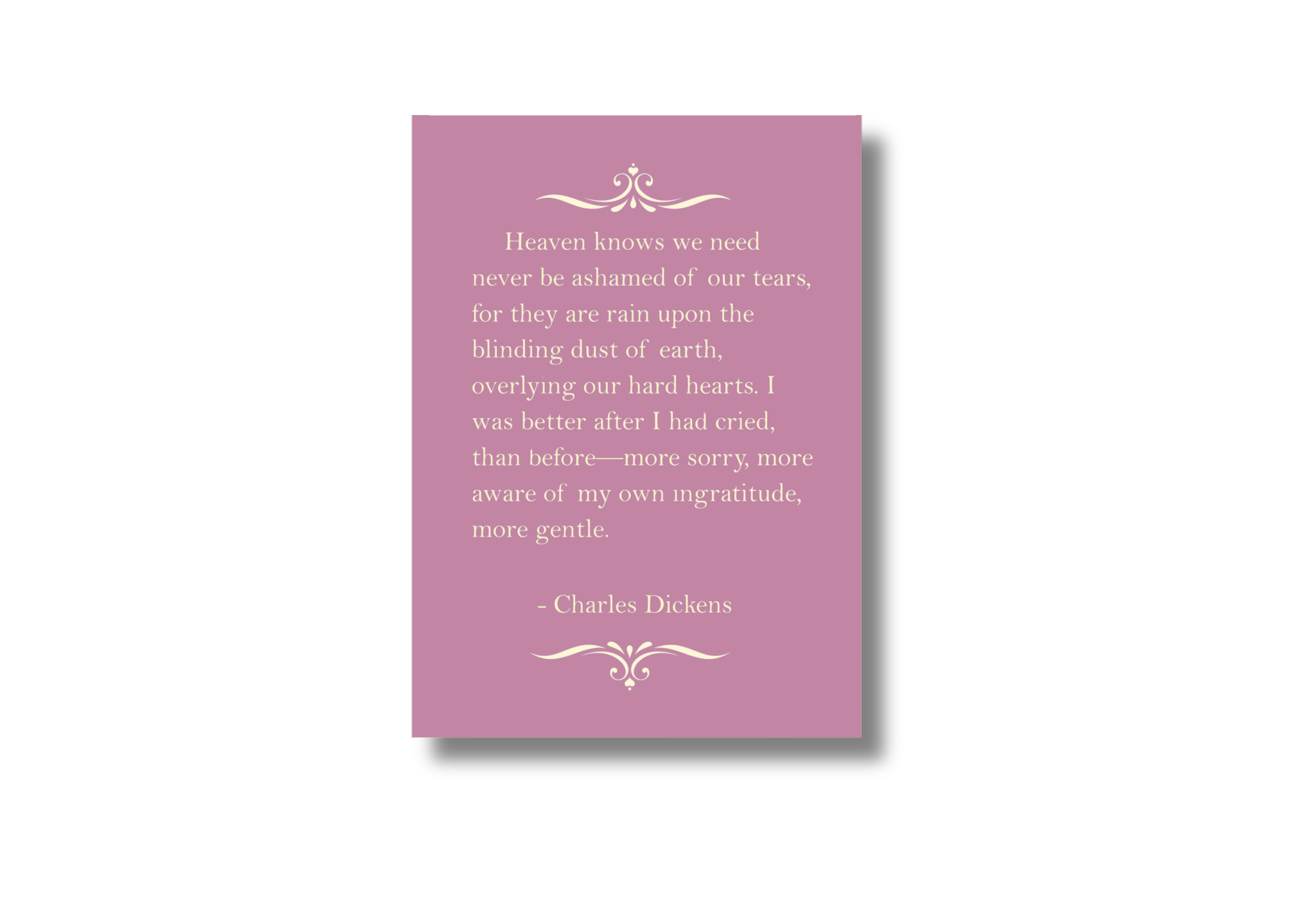 Charles Dickens Tears Quote