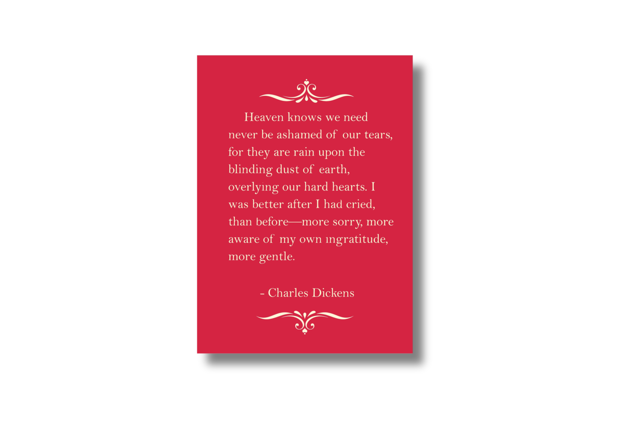 Charles Dickens Tears Quote