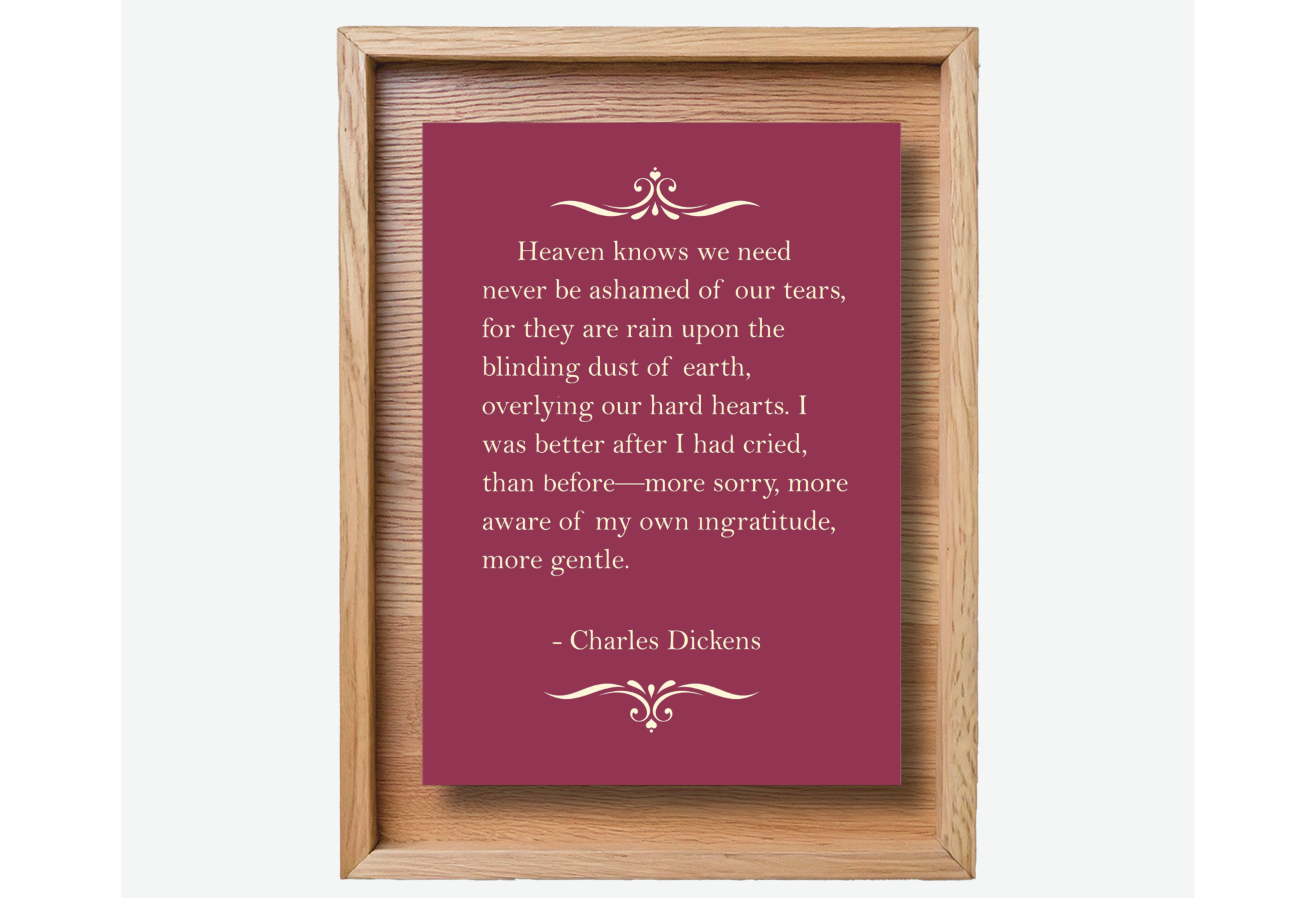 Charles Dickens Tears Quote