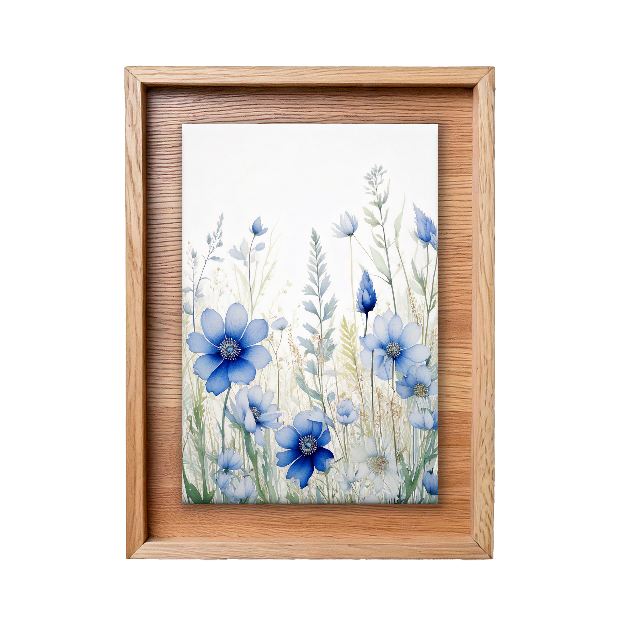 Fields of Blue Wall Art Canvas Print