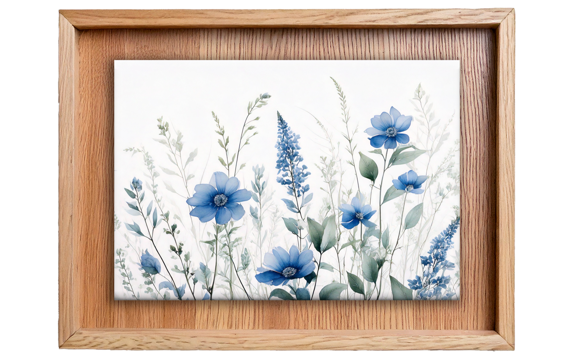 Fields of Blue Wall Art Canvas Print