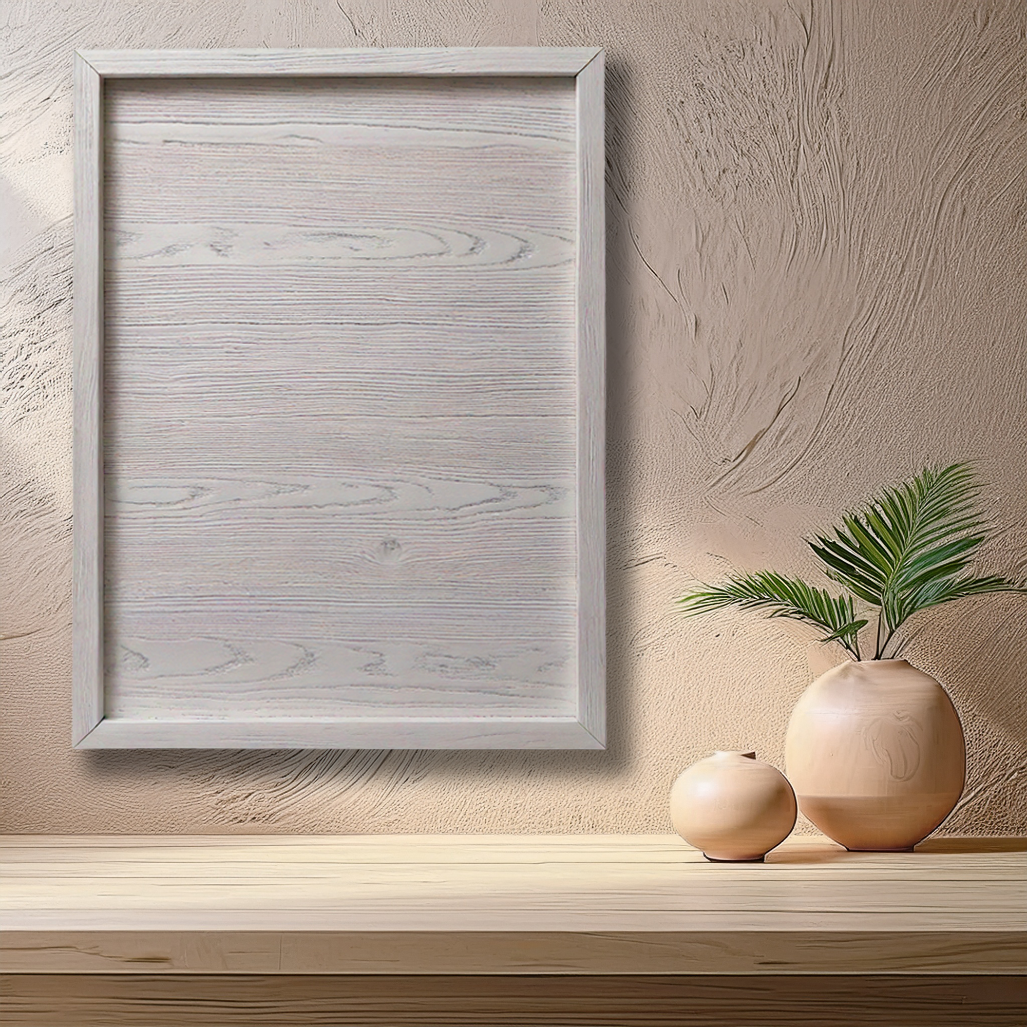 Oak Wood Frame photo frames Portrait white