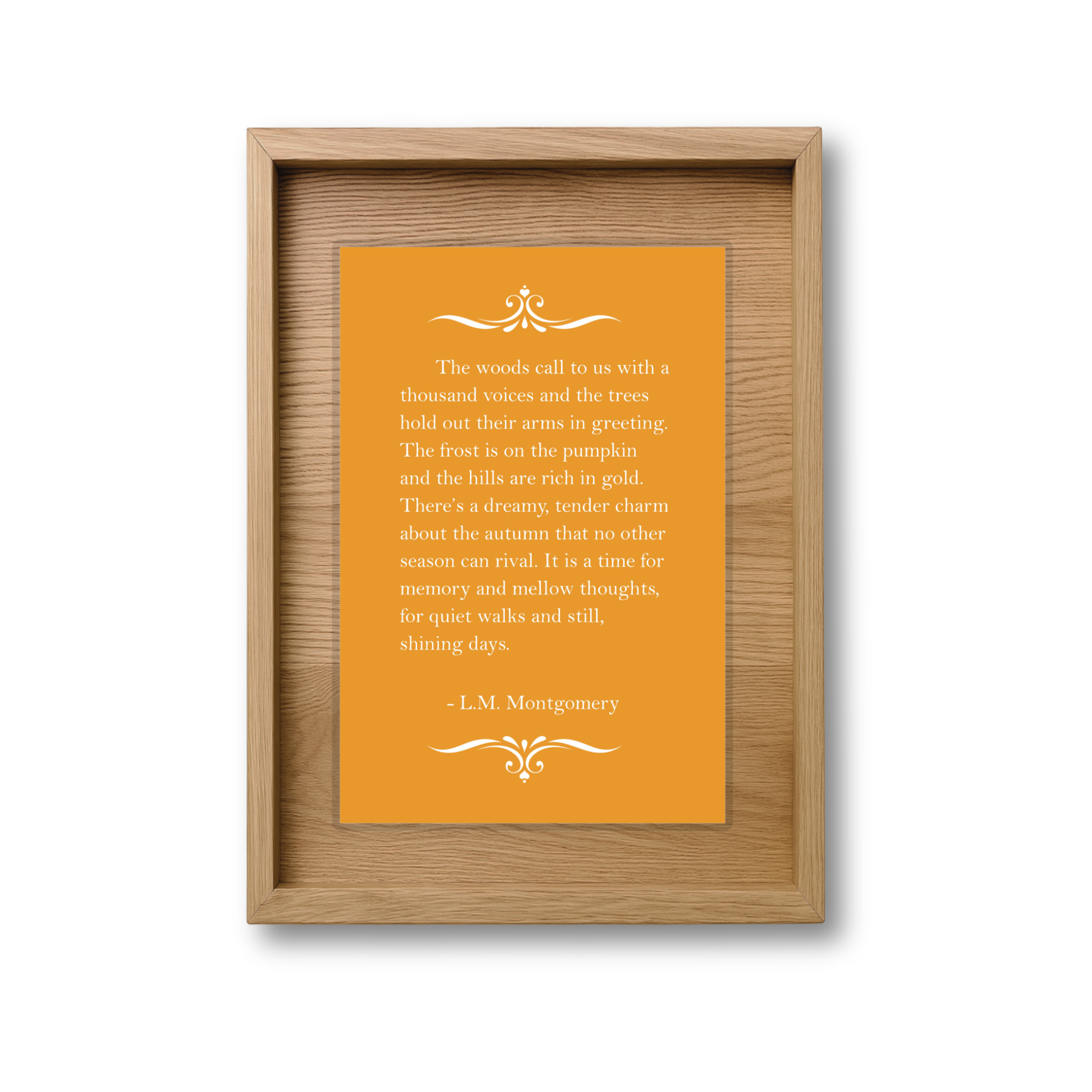 Autumn Canvas Print – L.M. Montgomery