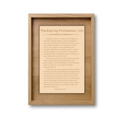 Thanksgiving Proclamation 1863